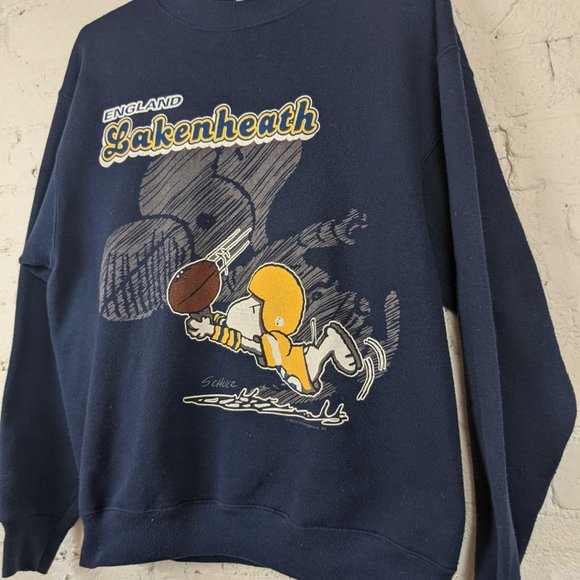 England Lakenheath Snoopy Rugby Crewneck - Picture 1 of 4